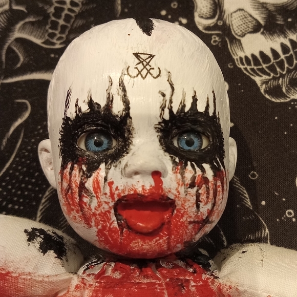 Demon Dead Baby Handmade Doll - Picture 3 of 3